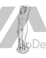 Dekorative Figur eines nackten Frau