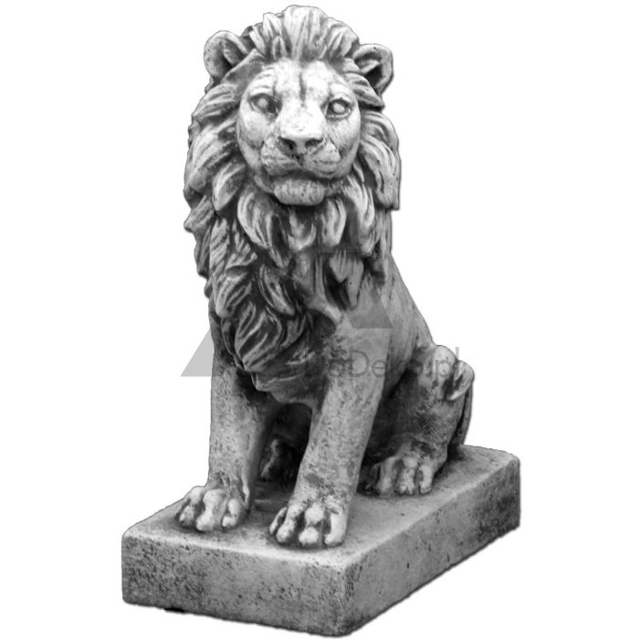 Dekorative Figur - ein Löwe rechts sitzen