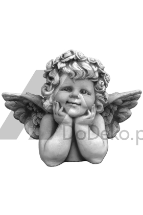 Betonowy aniołek - figurka dekoracyjna